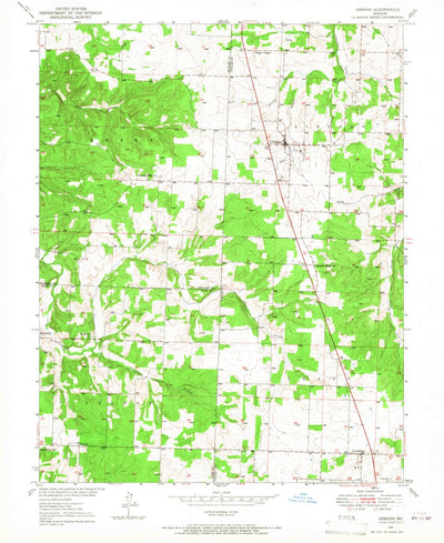 United States Geological Survey Urbana, MO (1950, 24000-Scale) digital map