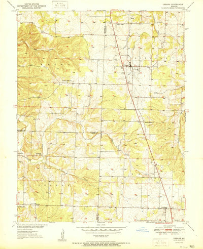 United States Geological Survey Urbana, MO (1951, 24000-Scale) digital map