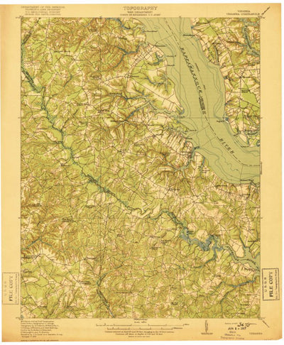 United States Geological Survey Urbanna, VA (1917, 62500-Scale) digital map
