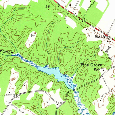United States Geological Survey Urbanna, VA (1946, 24000-Scale) digital map