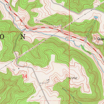 United States Geological Survey Urne, WI (1974, 24000-Scale) digital map
