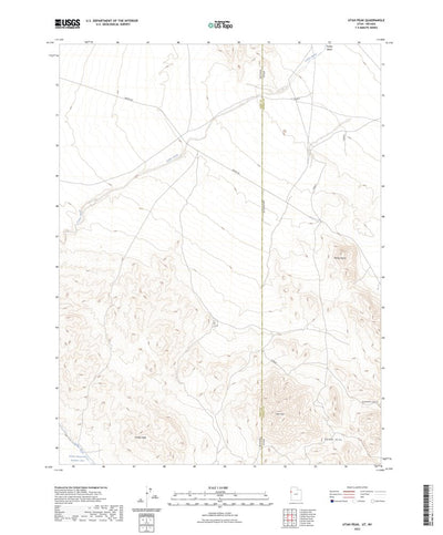 United States Geological Survey Utah Peak, UT (2023, 24000-Scale) digital map