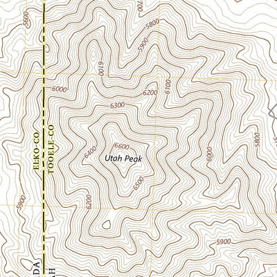 United States Geological Survey Utah Peak, UT (2023, 24000-Scale) digital map