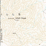 United States Geological Survey Utah Peak, UT-NV (1972, 24000-Scale) digital map