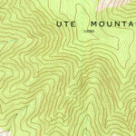 United States Geological Survey Ute Mountain, NM-CO (1963, 24000-Scale) digital map