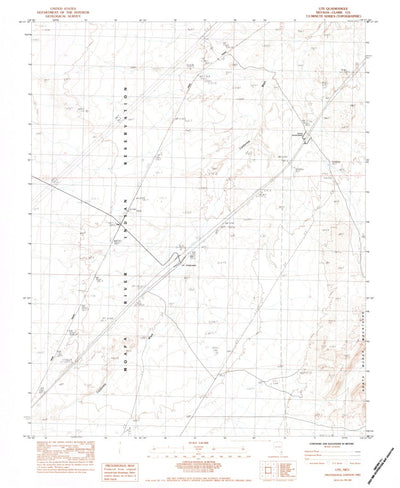 United States Geological Survey Ute, NV (1983, 24000-Scale) digital map