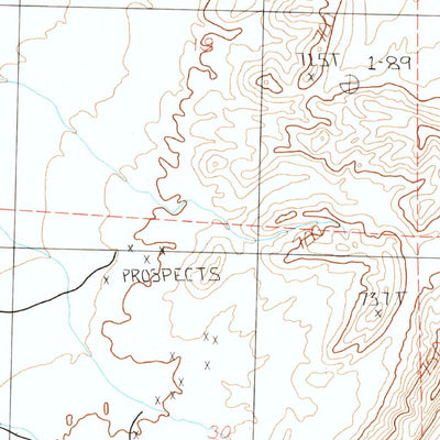 United States Geological Survey Ute, NV (1983, 24000-Scale) digital map