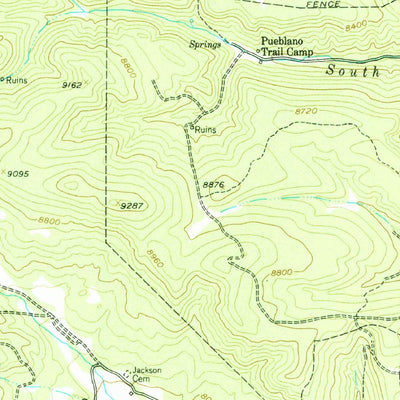 United States Geological Survey Ute Park, NM (1955, 62500-Scale) digital map