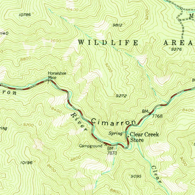 United States Geological Survey Ute Park, NM (1955, 62500-Scale) digital map