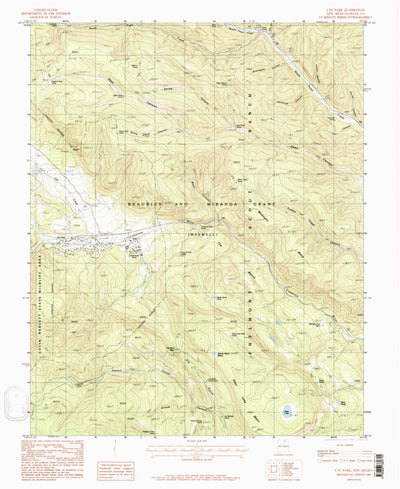 United States Geological Survey Ute Park, NM (1987, 24000-Scale) digital map