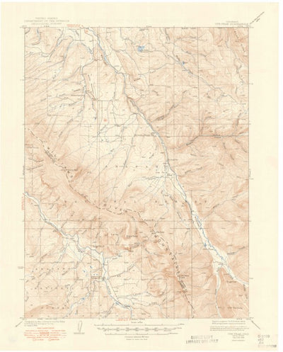 United States Geological Survey Ute Peak, CO (1937, 62500-Scale) digital map