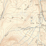 United States Geological Survey Ute Peak, CO (1937, 62500-Scale) digital map