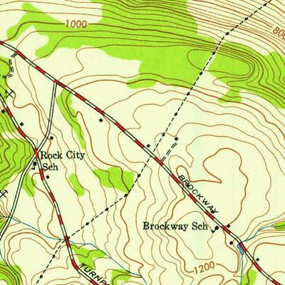 United States Geological Survey Utica East, NY (1943, 24000-Scale) digital map