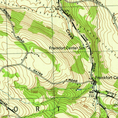 United States Geological Survey Utica East, NY (1945, 31680-Scale) digital map