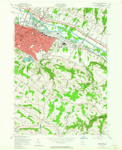 United States Geological Survey Utica East, NY (1955, 24000-Scale) digital map