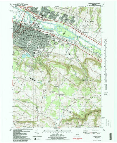 United States Geological Survey Utica East, NY (1983, 24000-Scale) digital map