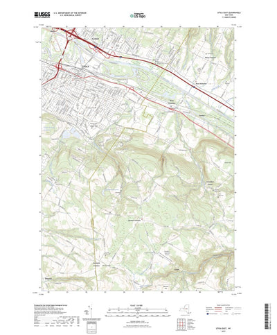 United States Geological Survey Utica East, NY (2023, 24000-Scale) digital map