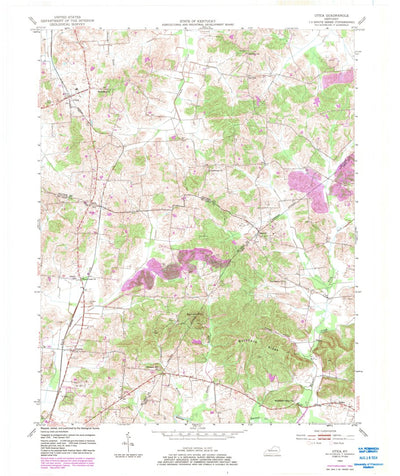 United States Geological Survey Utica, KY (1953, 24000-Scale) digital map