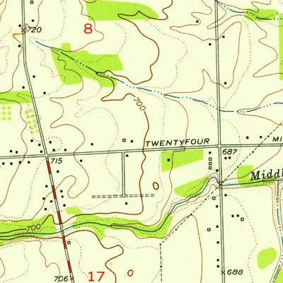 United States Geological Survey Utica, MI (1952, 24000-Scale) digital map