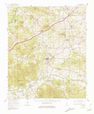 United States Geological Survey Utica, MS (1965, 62500-Scale) digital map