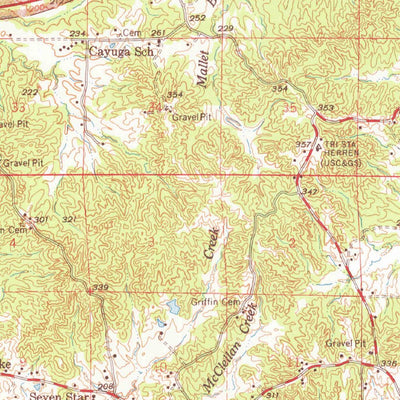 United States Geological Survey Utica, MS (1965, 62500-Scale) digital map