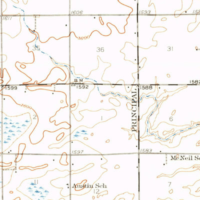 United States Geological Survey Utica, NE (1934, 62500-Scale) digital map