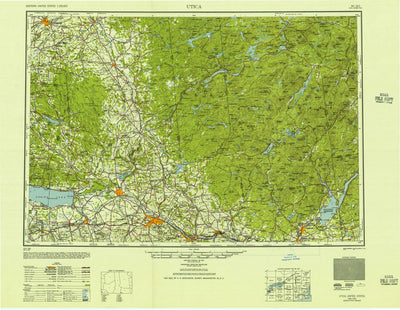 United States Geological Survey Utica, NY (1950, 250000-Scale) digital map