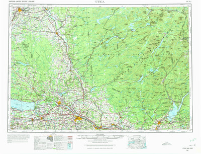 United States Geological Survey Utica, NY (1962, 250000-Scale) digital map