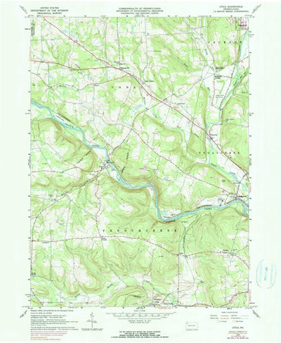 United States Geological Survey Utica, PA (1963, 24000-Scale) digital map