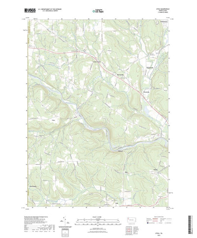 United States Geological Survey Utica, PA (2023, 24000-Scale) digital map