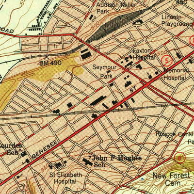 United States Geological Survey Utica West, NY (1949, 24000-Scale) digital map