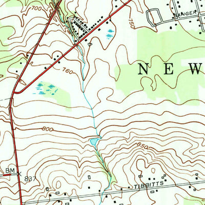 United States Geological Survey Utica West, NY (1955, 24000-Scale) digital map