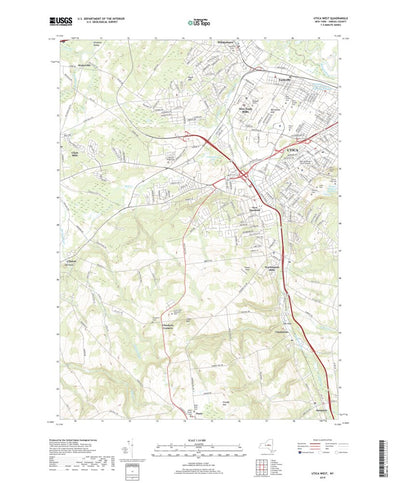 United States Geological Survey Utica West, NY (2019, 24000-Scale) digital map