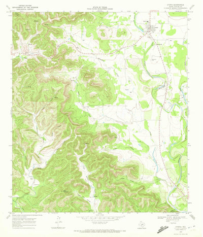 United States Geological Survey Utopia, TX (1969, 24000-Scale) digital map