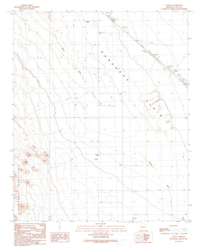 United States Geological Survey Utting, AZ (1990, 24000-Scale) digital map