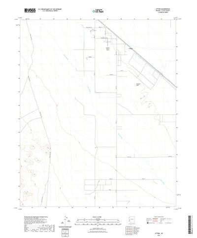 United States Geological Survey Utting, AZ (2021, 24000-Scale) digital map
