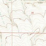 United States Geological Survey Utts Butte, OR (1968, 24000-Scale) digital map