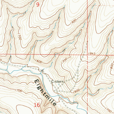 United States Geological Survey Utts Butte, OR (1968, 24000-Scale) digital map