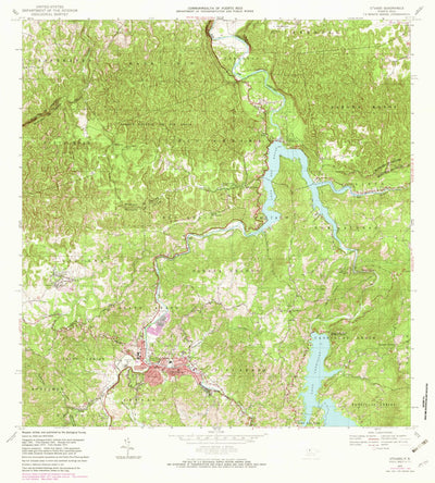 United States Geological Survey Utuado, PR (V1, 1982) digital map