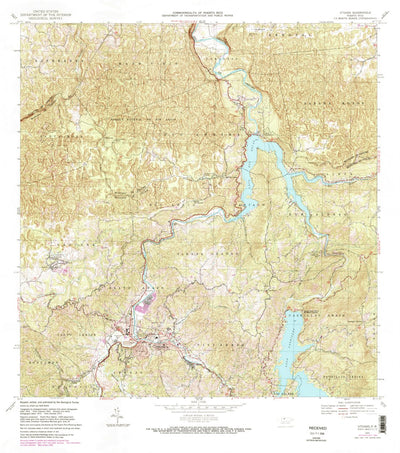 United States Geological Survey Utuado, PR (V2, 1982) digital map