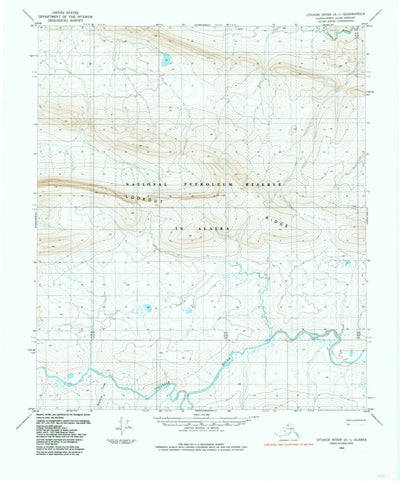United States Geological Survey Utukok River A-1, AK (1984, 63360-Scale) digital map