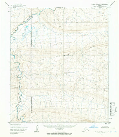 United States Geological Survey Utukok River A-5, AK (1955, 63360-Scale) digital map