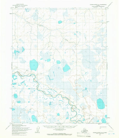 United States Geological Survey Utukok River D-4, AK (1955, 63360-Scale) digital map