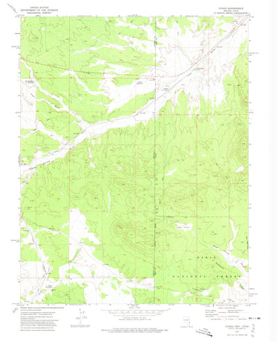 United States Geological Survey Uvada, UT-NV (1972, 24000-Scale) digital map
