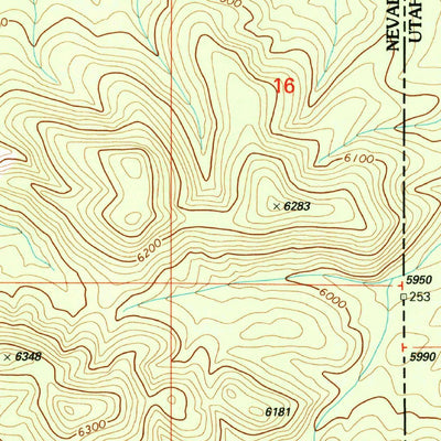 United States Geological Survey Uvada, UT-NV (2002, 24000-Scale) digital map