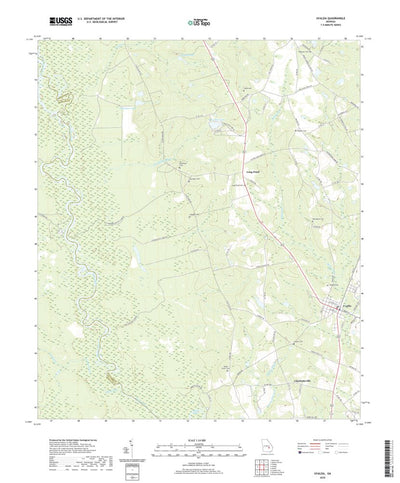 United States Geological Survey Uvalda, GA (2020, 24000-Scale) digital map