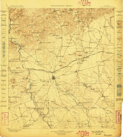United States Geological Survey Uvalde, TX (1898, 125000-Scale) digital map