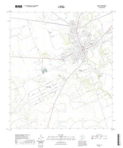 United States Geological Survey Uvalde, TX (2022, 24000-Scale) digital map