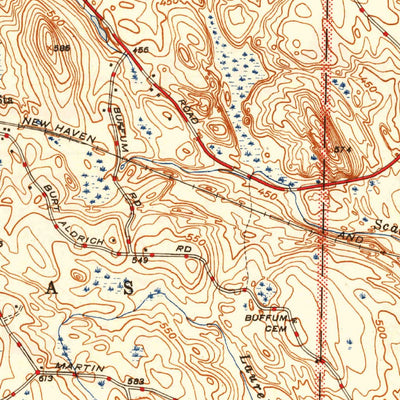 United States Geological Survey Uxbridge, MA-RI (1944, 31680-Scale) digital map