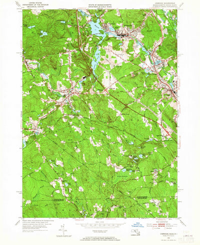 United States Geological Survey Uxbridge, MA-RI (1953, 24000-Scale) digital map